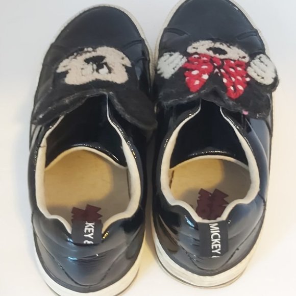 ZARA KIDS | DISNEY Mickey and Minnie Mouse Patent Sneakers Black EUR 38 US 7.5 - Picture 7 of 11